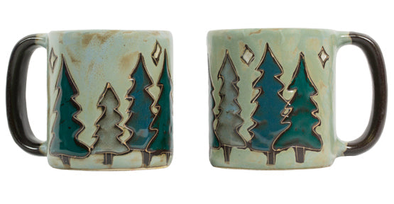 Mara Round Mug 16 oz Pine Trees Ships mid March